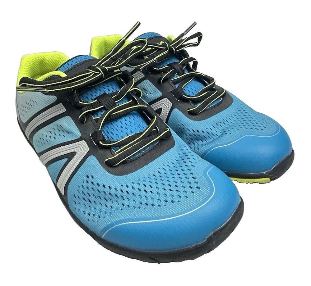 Xero Shoes HFS Blue Black Yellow Minimalist Zero Drop Running Shoes Men's 7